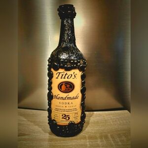 Tito's Handmade Vodka Bottle Bar Decor